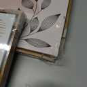 NIKICEE Large Framed Boho Canvas Wall Art, Mid Century Modern Room Decor, Minimalist Geometric Abstract Boho Bathroom wall art Canvas Prints Ready to Hang Bedroom decor, Set of 4 (12x16inch, orange)