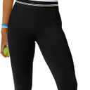 Panadila Womens Yoga Set 2 Piece Outfits Striped Workout Set Gym Matching Sports Bra and High Waist Leggings Activewear (Large, Black)