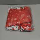 Jenaai Christmas Tree Skirt 48 Inch, Red and Green Xmas Tree Mat with Winter Snowflake Moose for Christmas Decorations Holiday Party Indoor Outdoor Home Decor