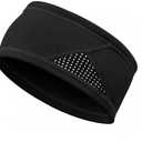 FRITRENIX Winter Headbands for Men Women, Reflective Fleece Ear Warmers, Non-Slip Sports Headbands for Running, Cycling, Hiking and Daily Wear, Black