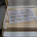 Kids Art Table and Chair Set, Birch Wooden Activity Craft Table, Kids Drawing Table, Toddler Desk with Storage and 1 Chair (Large)