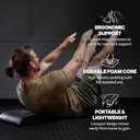 SPRI Ab Mat - Workout Mat Accessory for Abdominal Exercises, Sit-Ups, Crunches, Push-Ups, Core Training, and More - Portable Padded Shaped Mat with Curved Back Support for Toning Abs
