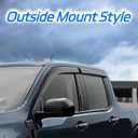 Rain Guard Fit for 2008-2020 Dodge Grand Caravan, 2008-2016 Chrysler Town & Country, Outside Mount Side Window Visor Vent Deflector Shade, 4pcs