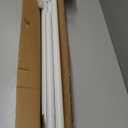 ZOCONE Tension Curtain Rod 51-168In(4-14Ft),No Drill Curtain Rods for Window Outdoor Patio,Adjustable Shower Curtain Rod for Bathroom Renter Friendly,Heavy Duty Extra Long Tension Rod Never Rust,White