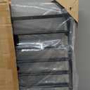 Babelio Baby Gate for Stairs, Kitchen & Doorways, No Bottom Bar| One-Handed Operation| Auto-Close| Hardware Mount (Drill Needed) Safety Dog/Pet Gate (Black - B17, 26-43" W, 28" H)