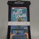 Hiearcool Waterproof Phone Pouch,Underwater Phone Cases Compatible for iPhone 17 16 15 14 13 Pro Max,Waterproof Dry Bag for Cruise Travel Essentials Phone Water Protector Pouch-Black&Bright Red-2Pack