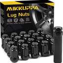 MIKKUPPA M12x1.25 Lug Nuts - Replacement for 1993-2022 Nissan Altima, 1988-2022 Nissan Maxima, 1997-2023 Subaru Forester Aftermarket Wheel 20pcs Black Closed End Lug Nuts