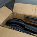 OLIXIS Waiting Room Reception Chairs Set of 8, Leather Office Desk Guest Stationary Side Chair with Padded Arms for Home Conference Lobby Area Meeting Church Medical Clinic Elderly Student (Pu-black)