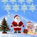 8Pcs Clear Snowflake Hair Clip Snowflake Hairpin Christmas Snowy Clips Xmas Winter Hair Accessories for Princess Women Festive Holiday Christmas Party Gifts (Clear)