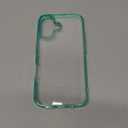 JETech Case for iPhone 16 6.1-Inch, Non-Yellowing Shockproof Phone Bumper Cover, Anti-Scratch Clear Back (Teal)