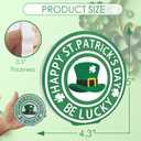 4 PCS St Patricks Day Tables Centerpieces Decorations Wooden, St Patricks Day Tiered Tray Decorations Set for Kitchen Office Home Indoor Mantel Decorations