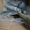 Artificial Fiddle Leaf Fig Tree 6ft - Realistic Tall Fake Plants for Office Home Living Room Bedroom Decor Indoor Outdoor - Green Large Silk Faux Floor Plant with Pot (Write)