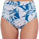 Profile by Gottex Malaya Women’s Tropical Print Shirred High Waist Bikini Bathing Bottom with Front and Back Tummy Control 10