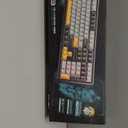 AULA F108 Wireless Mechanical Keyboard, Full Size Gaming Keyboard with Number Pad, Side Printed PBT Keycaps, Pre-lubed Switches, RGB Backlit, Hot Swappable Creamy Sounding Computer Keyboards, 108 keys, No Knob-Gradient Black