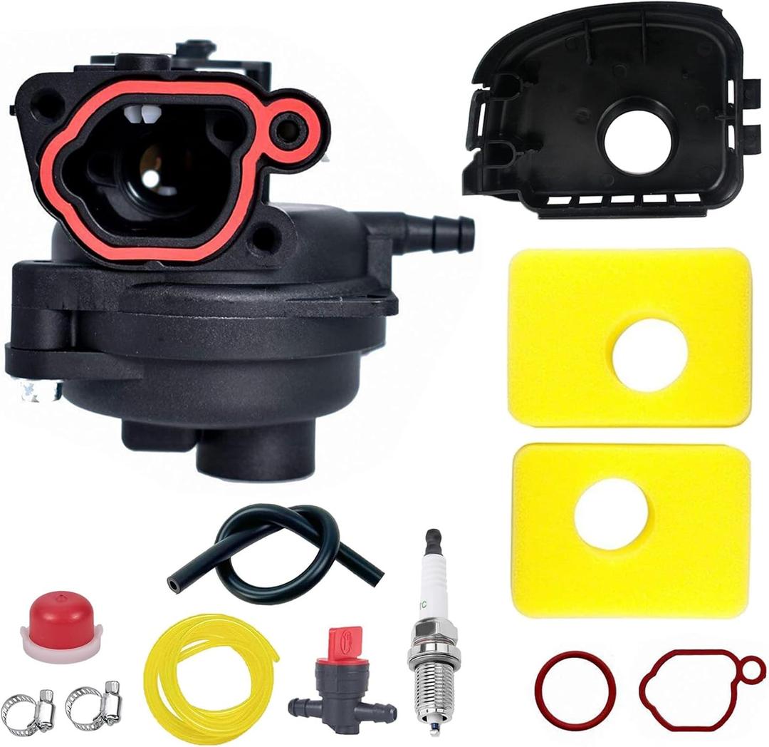 799583 Carburetor Compatible with Briggs and Stratton Carb 590556 591109 591160 591979 593261 595656 798674 300E 450E 500E 550E 550EX 08P500 08P502 09P602 09P702 Series Lawnmower Engines (13pcs)