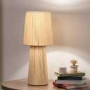 Cruisers Cach 16" Contemporary Rope Table Lamp, Natural Color. Complete with Lampshade