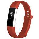 Fcloud Sport Watch Bands Compatible with Fitbit Alta/Fitbit Alta HR Soft Water Proof Fitness Straps for Women Men（Red，Small）