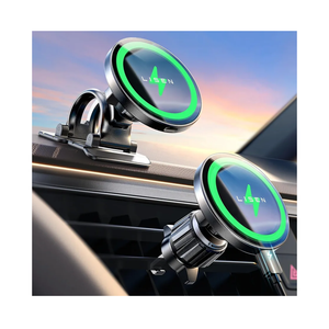 LISEN for 15W MagSafe Car Mount Charger,Magnetic Wireless Cars Charger,Magnetic Phone Holder for Cars,Phone Holders for Your Car Accessories for Men Women Jeep Ford F150 for iPhone 17-12,Samsung,Gifts