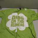 Funny Irish St Patricks Day Shamrock Dibs On The Redhead T-Shirt, XL