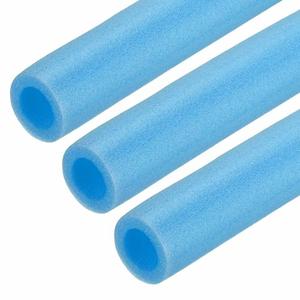 Nexarelle 3pcs 1-1/4" ID Pipe Insulation Foam Tube, Foam Pipe Tubing Covers 2.05" OD Wrap Roll Bar Tubing 3.3FT Long - Heat Preservation for Handle Heat Water/Pipe Freeze Protection, Blue