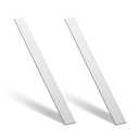Zonon 2 Pcs 6061 Aluminum Flat Bar 1/8 Thickness x 1'' Width x 24 '' Length General Purpose Plate Metal Aluminum Bar