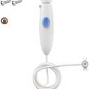 Replacement Hose and Handle Parts Compatible with Waterpik Water Flosser WP-100 WP-140 WP-150 WP-900 Series Oral Irrigator, Plastic Handle, Oral Hygiene Accessories (Pause Button)