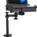 RAM MOUNTS No-Drill Laptop Mount for 20152026 Ford F-150 & 20172026 F-250F-550, Seat Bolt Vehicle Mount with Dual Swing Arm, Adjustable Tele-Pole and Tough-Tray for 10"-16" Laptops RAM-VB-195-SW1