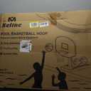 Pool Basketball Hoop Poolside, Large Pool Summer Water Basketball Hoop Game Toys with Lengthen Sturdy Base for Kids Boys Girls, Swimming Pool Basketball Hoop with 2 Balls and Pump
