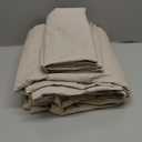 King Duvet Cover Set of 3 100% Crisp & Cool Cotton Percale Bedding, Corner Ties & Button Closure, 3 Piece Bed Set with Matching Pillowcases (Modern Cotton Washed Percale Camel Brown)