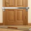 38" Stainless Steel Door Security Bar, Fits Doors 33"-36" Wide