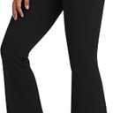 Promover Bootcut Yoga Pants for Women High Waist Dress Pants Flare Leggings 31" Workout Pant for Casual Work (Medium, Black)