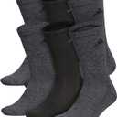 adidas Men's Athletic Cushioned Crew Socks (6 Pairs) Durable & Comfortable, Size: 6-12