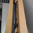 GTRACING Cat Wheels, 40" Diameter, Large Cat Exercise Wheel for Indoor Cats cat Treadmill Metal with Detachable Carpet & Teaser/Stickers, Ultra-Quiet Scroll Wheel with Latch, Safe and Stable, Black