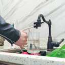 2 Way Kitchen Counter Top Water Filter Faucet Diverter Valve Aerator Splitter with Female M22 Thread and 1/4'' OD RO Tubing outlet Oil Rubbed Bronze