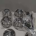 Baocuz 4Lights Semi Flush Mount Ceiling Light, Adjustable MultiDirectional Light Fixtures, Rotatable Farmhouse Light Fixtures Mount with Metal Cage for Dining Room, Living Room