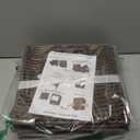 UBBCARE 2 Pack Wicker Basket, 1212 Storage Cubes with Label, Foldable Cube Storage Bin with Handle, Square Storage Basket for Shelves, Woven Paper Rope Basket for Organizing, Brown