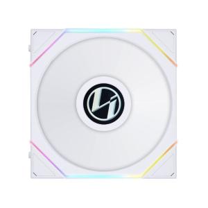 Lian Li UNI Fan TL LCD 120 Reverse Blade ARGB Fan -FDB Bearing- Daisy-Chain Style - Dual Zone Lighting Effects- White- Single Pack - Without Controller - (12RTLLCD1W.US)
