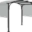 200" x 103" Replacement Canopy for Lowe's Allen + Roth 10x10 Freestanding Pergola, UV Resistant Outdoor Shade Cover for Freestanding Patio, Fits Model #L-PG152PST-B, Cover Only (Gray)