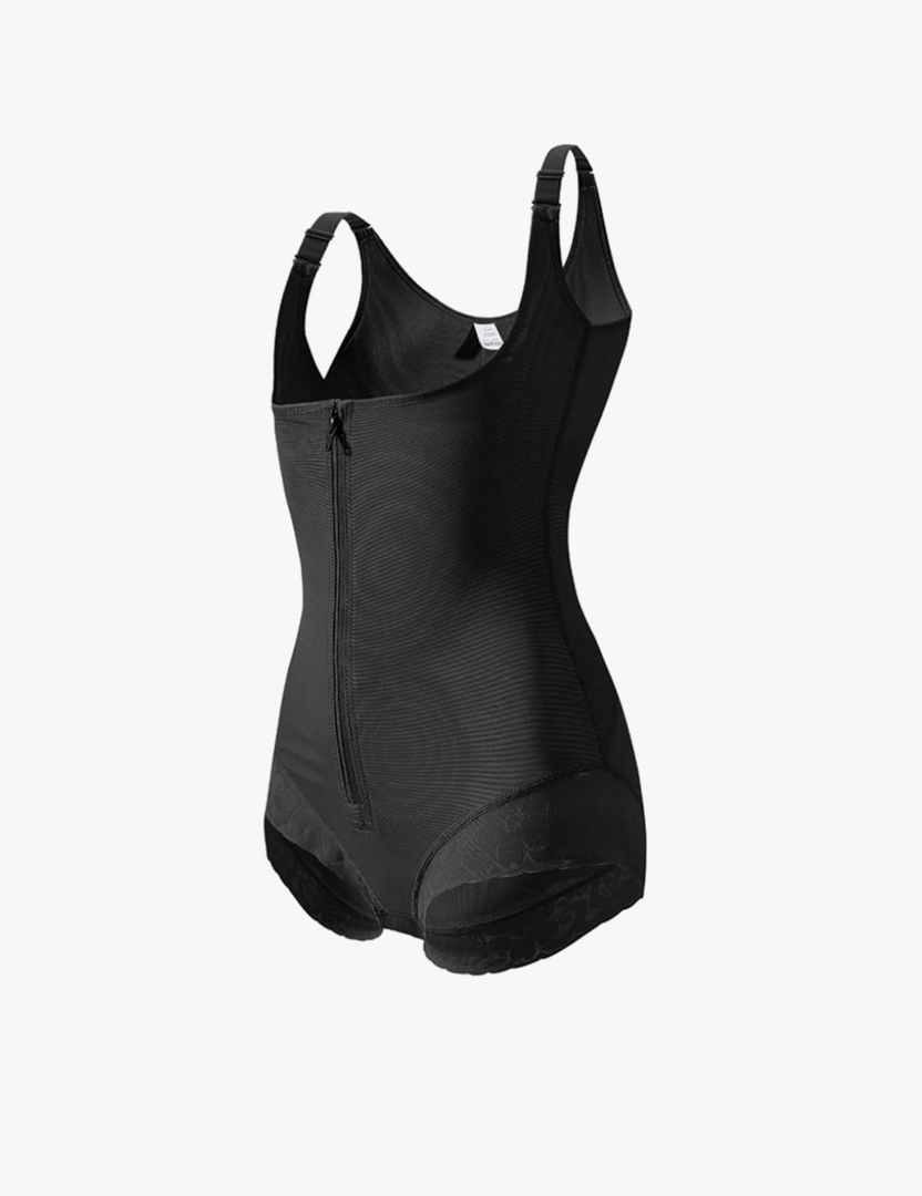 Control Shapewear Hook and Zipper Body Shaper for Women Open Bust Bodysuit size L