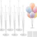JOYYPOP 6 Sets Balloon Stand Kits, Balloon Sticks with Base Table Balloon Holders Centerpieces for Graduation Wedding Baby Shower Birthday Party Decorations