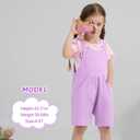 Toddler Baby Girls Summer Clothes Floral T-Shirt Top Bib Suspender Overall Shorts Set 2Pcs Infant Outfits 1-5T