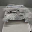 Dresser with Hanging Rack, 4 Drawers Small Closet for Bedroom, Reversible Fabric Kids Chest of Drawers with Clothes Rack, Tall Storage Tower, Sturdy Frame, White, 44''H