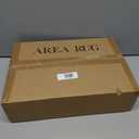 GlowSol Area Rug 5x7 Oriental Area Rug Ultra-Thin Washable Vintage Area Rug Non-Slip Non Shedding Area Rug Low-Pile Indoor Throw Rug for Bedroom Living Room (Pink/Orange)