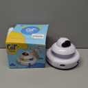 Interactive Cat Toys for Indoor Cats,4-in-1 Automatic Kitten Toy with Laser, Fluttering Butterfly, Moving Feather & Track Balls, USB Rechargeable Self-Play Electronic Toy for Kittens & Adults (White)