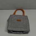 Joymee Lunch Bag Women Insulated Lunch Box Reusable Leakproof Large Spacious Tote for Women Men Adult with Bottle Holder and Side Pockets for Work Picnic Travel - Grey (04 Gray)