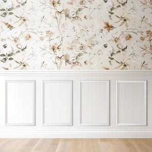 Peel and Stick Wall Molding Kit, Accent Wall Panels for Interior Wall Decor with Double-Sided Tape, 4 Set Pre-Cut PS Wainscoting Panels (16 * 24 in), 16x24