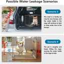 Vannon Dog Water Dispenser for Cage, 34oz Auto Feeding Crate Water Bottle for Dogs, Cats & Rabbits, Pet Nozzle Diameter: 12mm, BPA Free, Blue