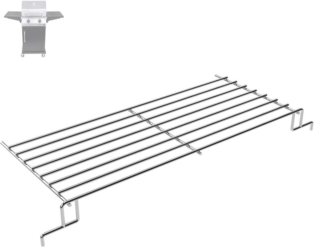 G325-0001-W1 Warming Rack Grill Parts for Charbroil Performance 2 Burner 463630021 463660021 463630422 463654022 463655021, Grill Swing Away Grid for Charbroil Grill Replacement Parts (14.45"L)