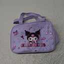 Lunch Bag Cooler Tote Large Insulated Kawaii Leak Proof Food Portable Waterproof Reusable Anime for Work Picnic Travel (Purpleromi)