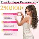 ALXNAN Ponytail Extension,24 Inch Claw Clip in Long Curly Wavy Chocolate Brown with Highlights Ponytail Hair Extension Jaw Clip on Pony Tails Hairpiece for Women